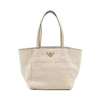 Prada Tote Bag Calfskin White GHW