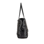 Prada shoulder bag lambskin / fabric black SHW