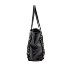 Prada shoulder bag lambskin / fabric black SHW