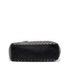 Prada shoulder bag lambskin / fabric black SHW