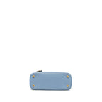 Prada Small Saffiano Tote Bag Calfskin Light Blue GHW