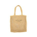 Prada Crochet Tote Bag Raffia Natural