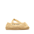 Prada Crochet Tote Bag Raffia Natural