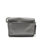 Prada flap messanger bag caviar grey SHW