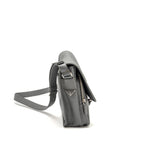 Prada flap messanger bag caviar grey SHW