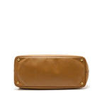 Prada X large double zip tote bag saffiano calfskin caramel GHW