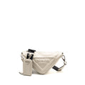 Prada Triangle Shoulder Bag Leather White SHW