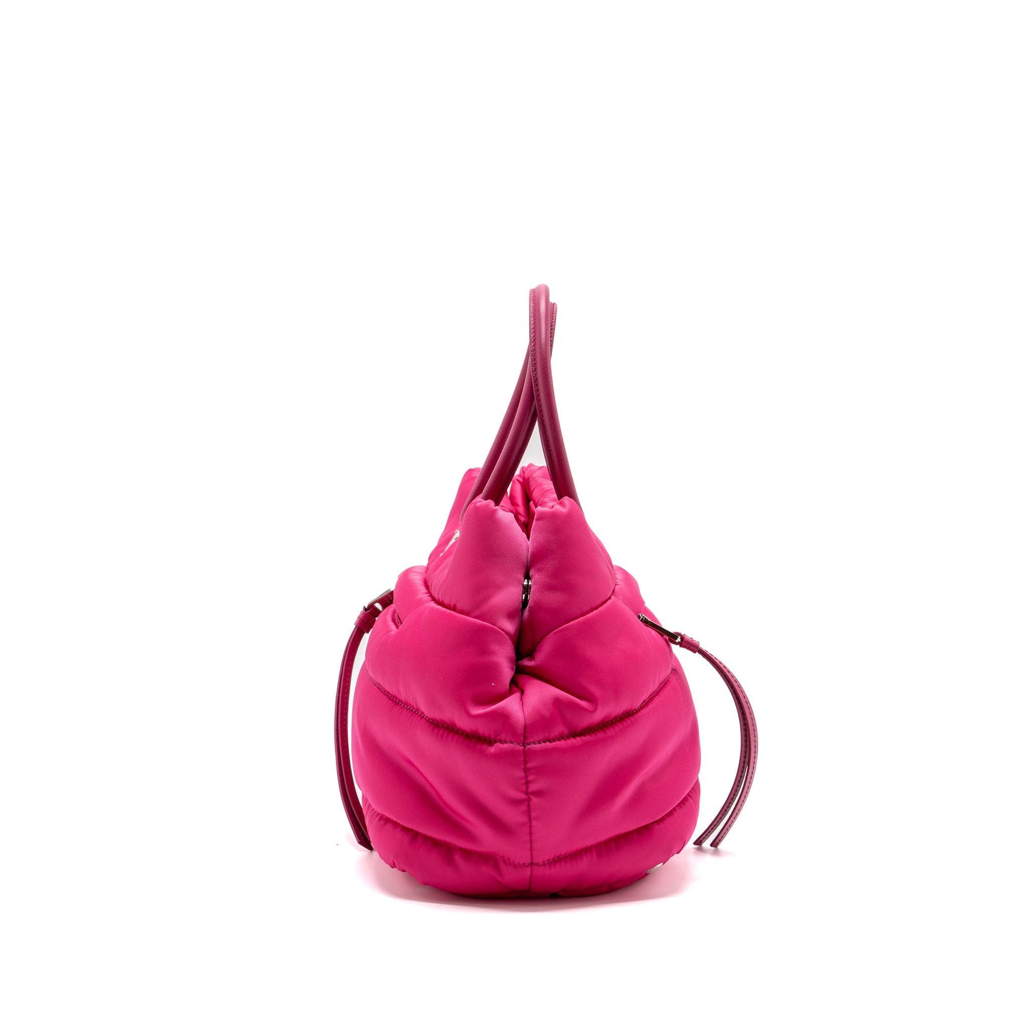 Prada tote bag nylon / leather pink SHW