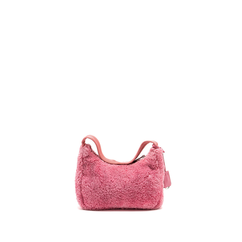Prada Re-Edition 2000 Terry Mini Bag Pink SHW
