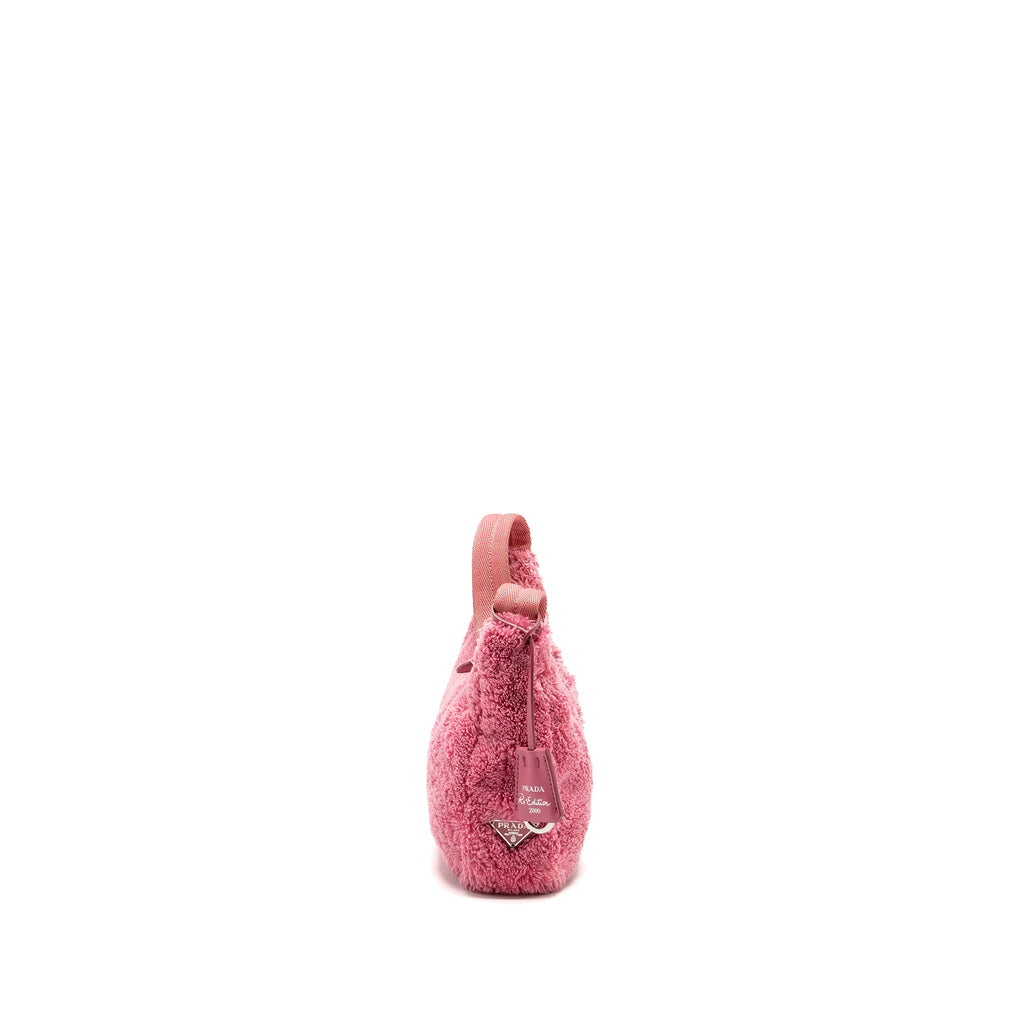 Prada Re-Edition 2000 Terry Mini Bag Pink SHW