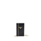 Prada Mini Bag Saffiano Leather Black GHW