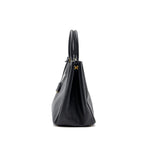 Prada large tote bag saffiano calfskin black GHW