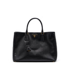 Prada large tote bag saffiano calfskin black GHW