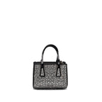 Prada Galleria Satin Mini Bag With Crystal Black SHW