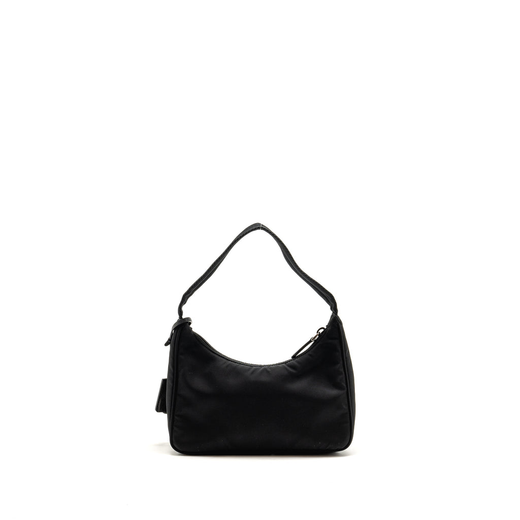Prada Reedition 2000 Nylon Shoulder Bag Black SHW