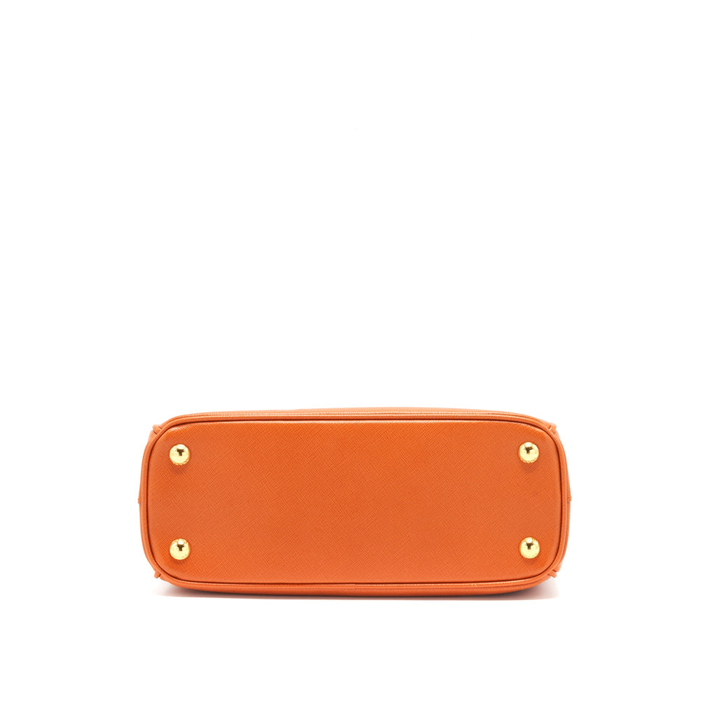 Prada Saffiano Tote Bag Papaya GHW