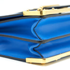 PRADA LEATHER CASHIER BAG MAREA/NERO GHW