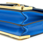 PRADA LEATHER CASHIER BAG MAREA/NERO GHW