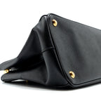 Prada Galleria Saffiano Tote Bag Calfskin Black GHW