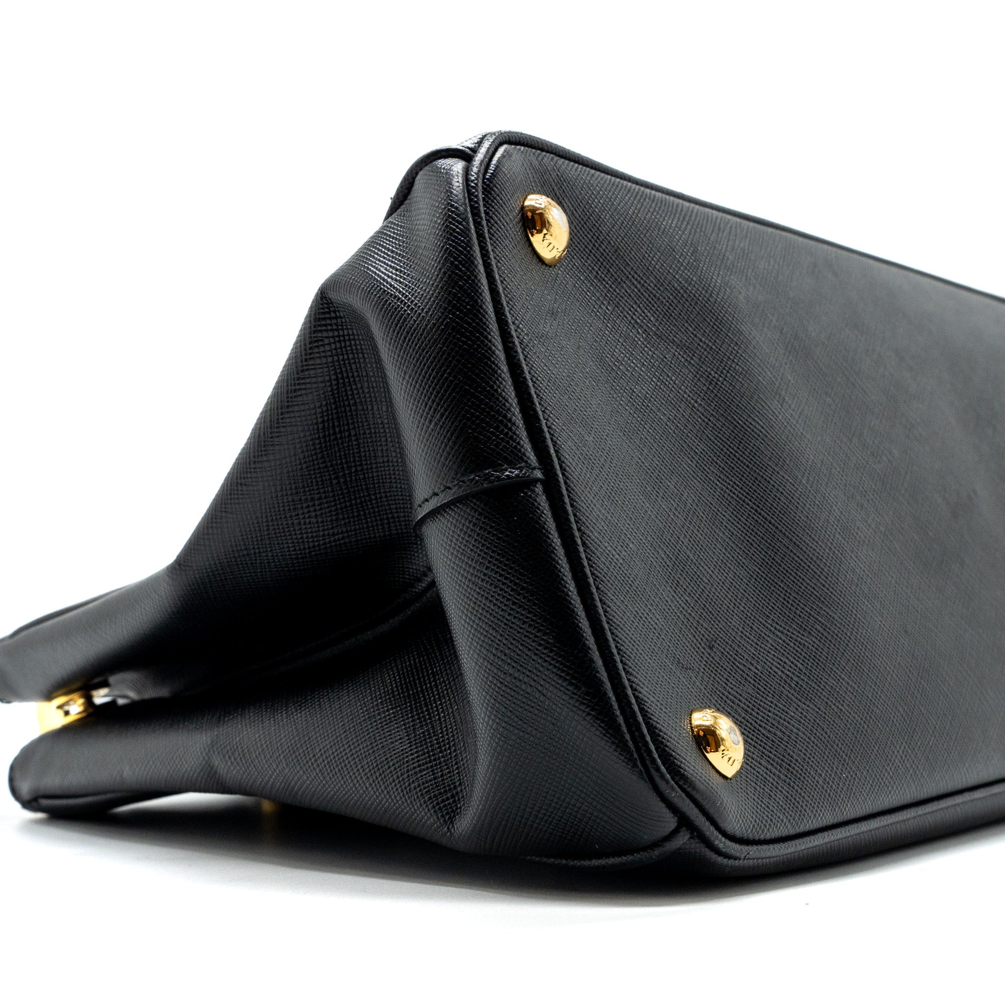 Prada Galleria Saffiano Tote Bag Calfskin Black GHW