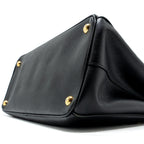 Prada Galleria Saffiano Tote Bag Calfskin Black GHW