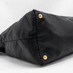 Prada Re-Edition Large Tessuto Tote Bag Re-Nylon/Saffiano Leather Black GHW