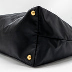 Prada Re-Edition Large Tessuto Tote Bag Re-Nylon/Saffiano Leather Black GHW
