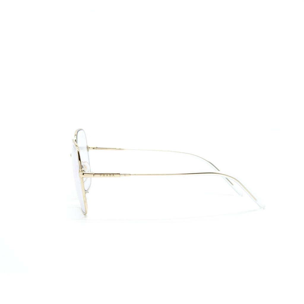 Prada Frame Glasses Silver Tone