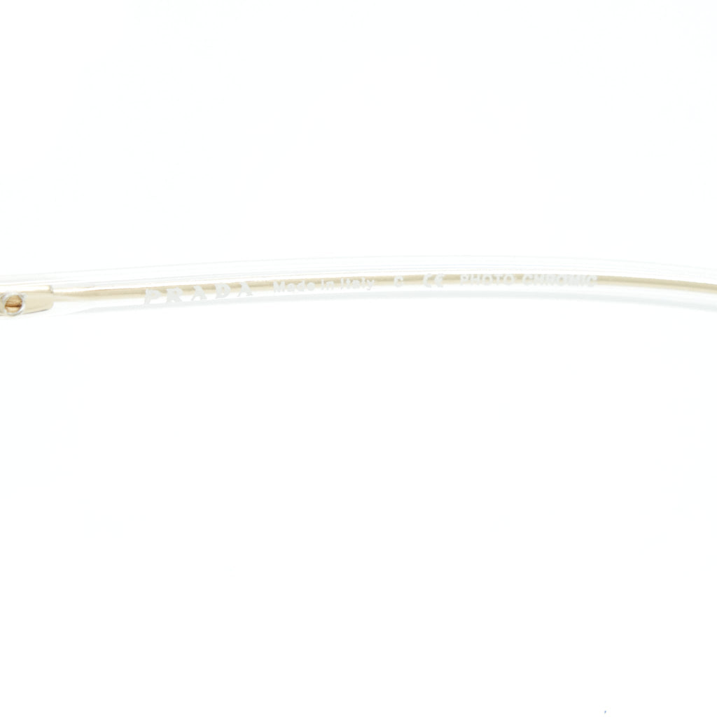Prada Frame Glasses Silver Tone