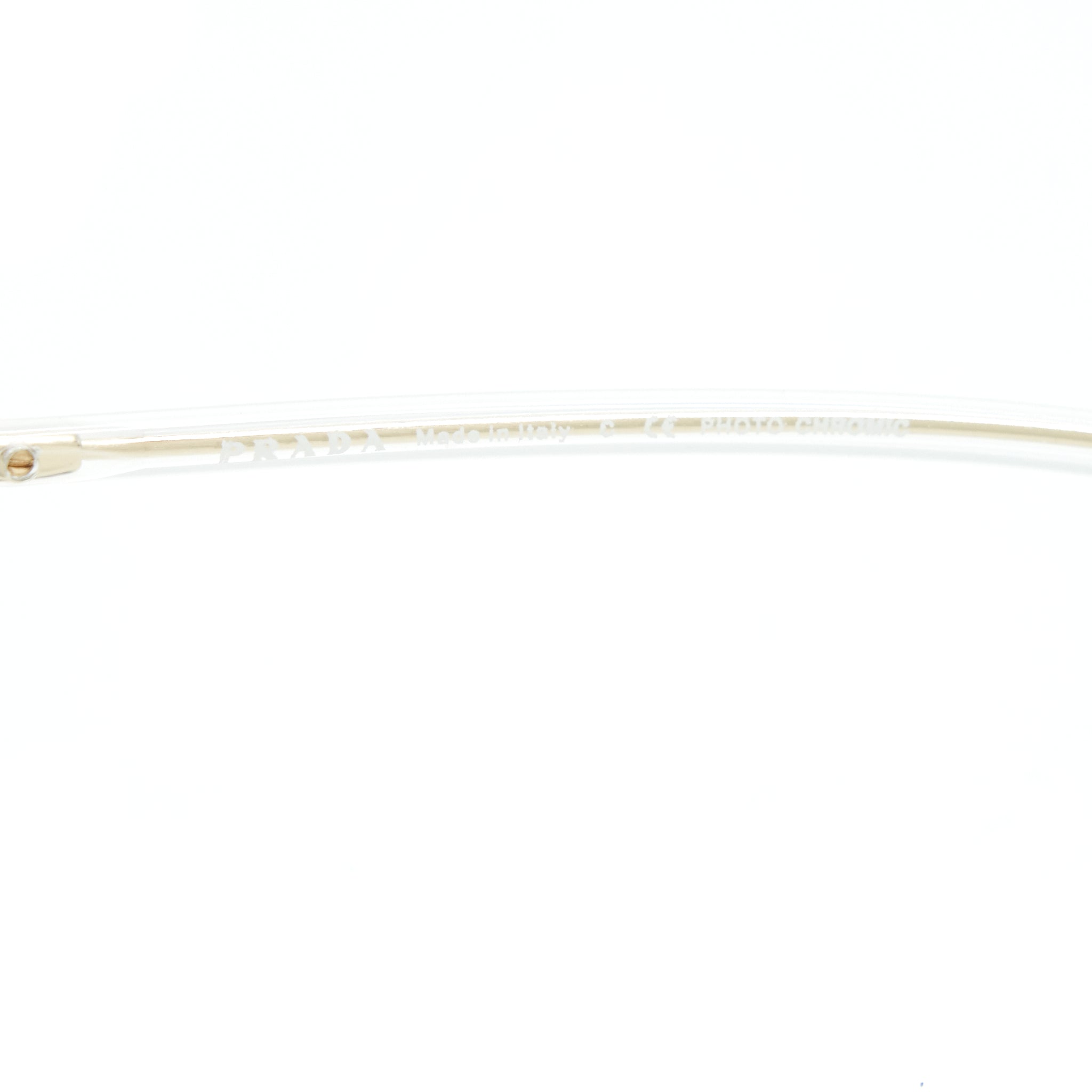 Prada Frame Glasses Silver Tone