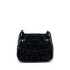 Prada Corsaire Hobo Bag Velvet/Leather Black GHW