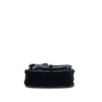 Prada Corsaire Hobo Bag Velvet/Leather Black GHW