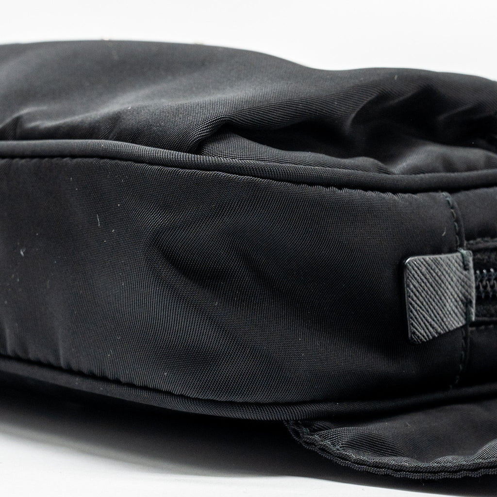 Prada Re-Nylon Belt Bag Nylon Black SHW