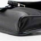 Prada Trimmed Saffiano Phone Case Re-Nylon Black SHW