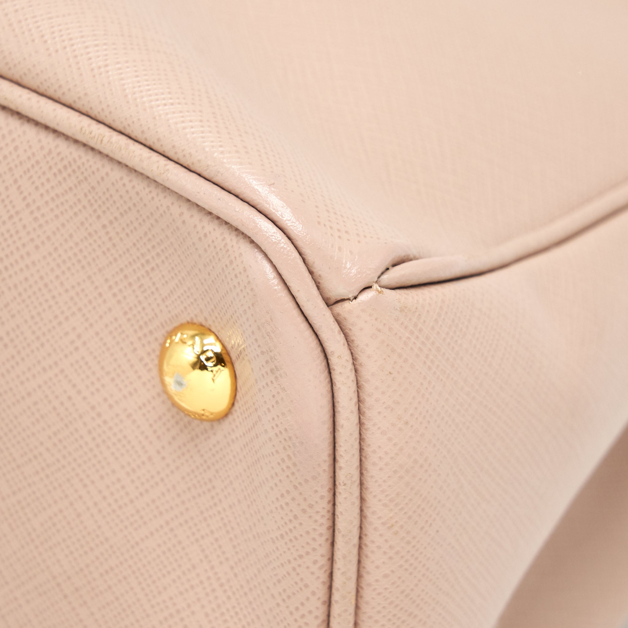 Prada Saffiano Tote Bag Beige GHW