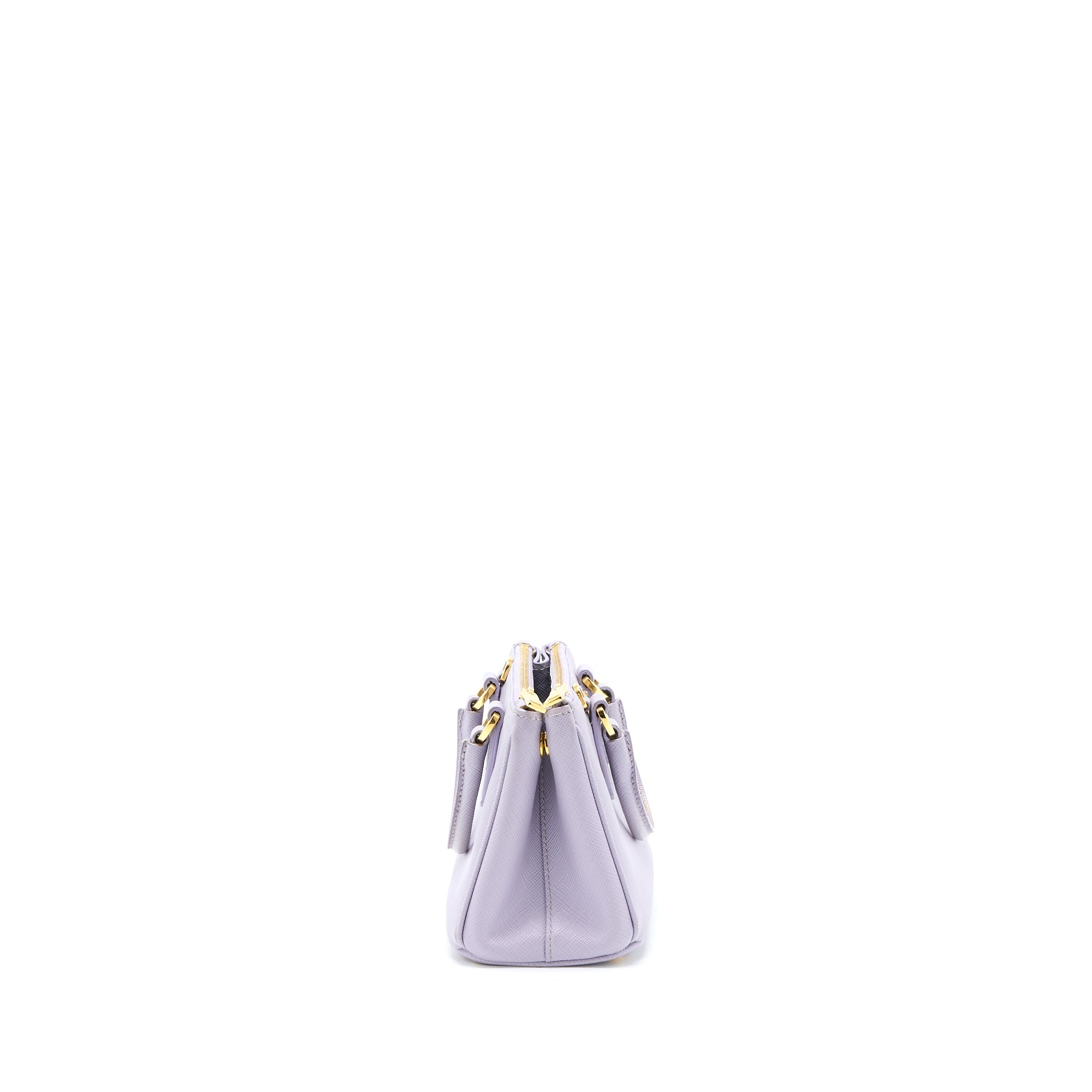 Prada Galleria Saffiano Mini Bag Leather Light Purple GHW