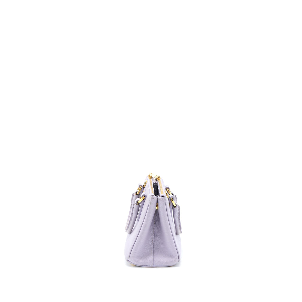 Prada Galleria Saffiano Mini Bag Leather Light Purple GHW