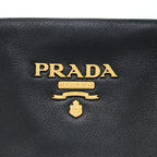 Prada Bauletto Tote Bag Soft Calfskin Black GHW