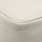Prada Triangle Shoulder Bag Leather White SHW