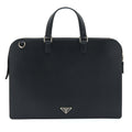 Prada Saffiano Briefcase Black SHW