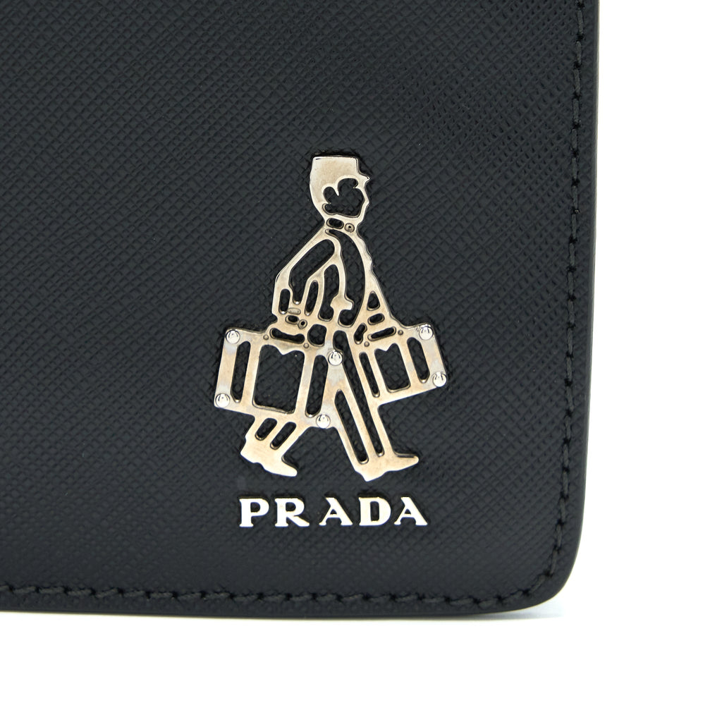 Prada Men’s Clutch Soffiano Black SHW