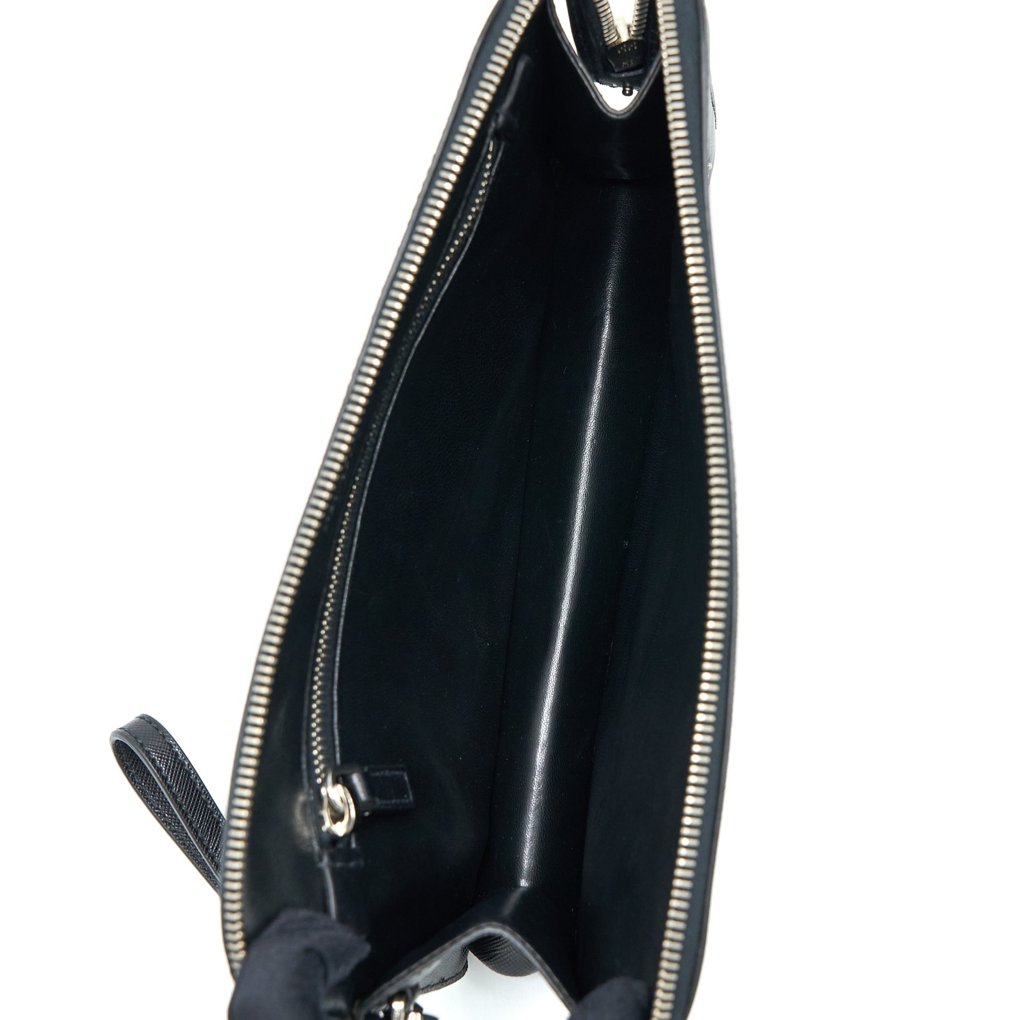 Prada Men’s Clutch Soffiano Black SHW