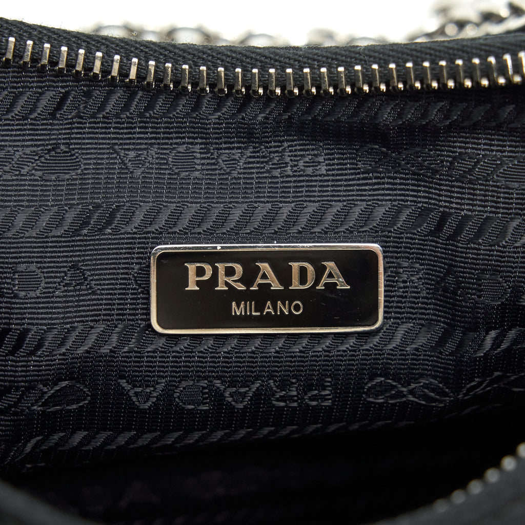Prada reedition 2005 Nylon Bag Black SHW