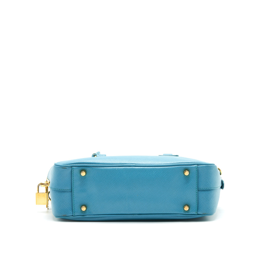 Prada Saffiano Top-handle Bag Blue