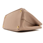 Prada Double Zip Shopping Toto Saffiano Cammeo GHW