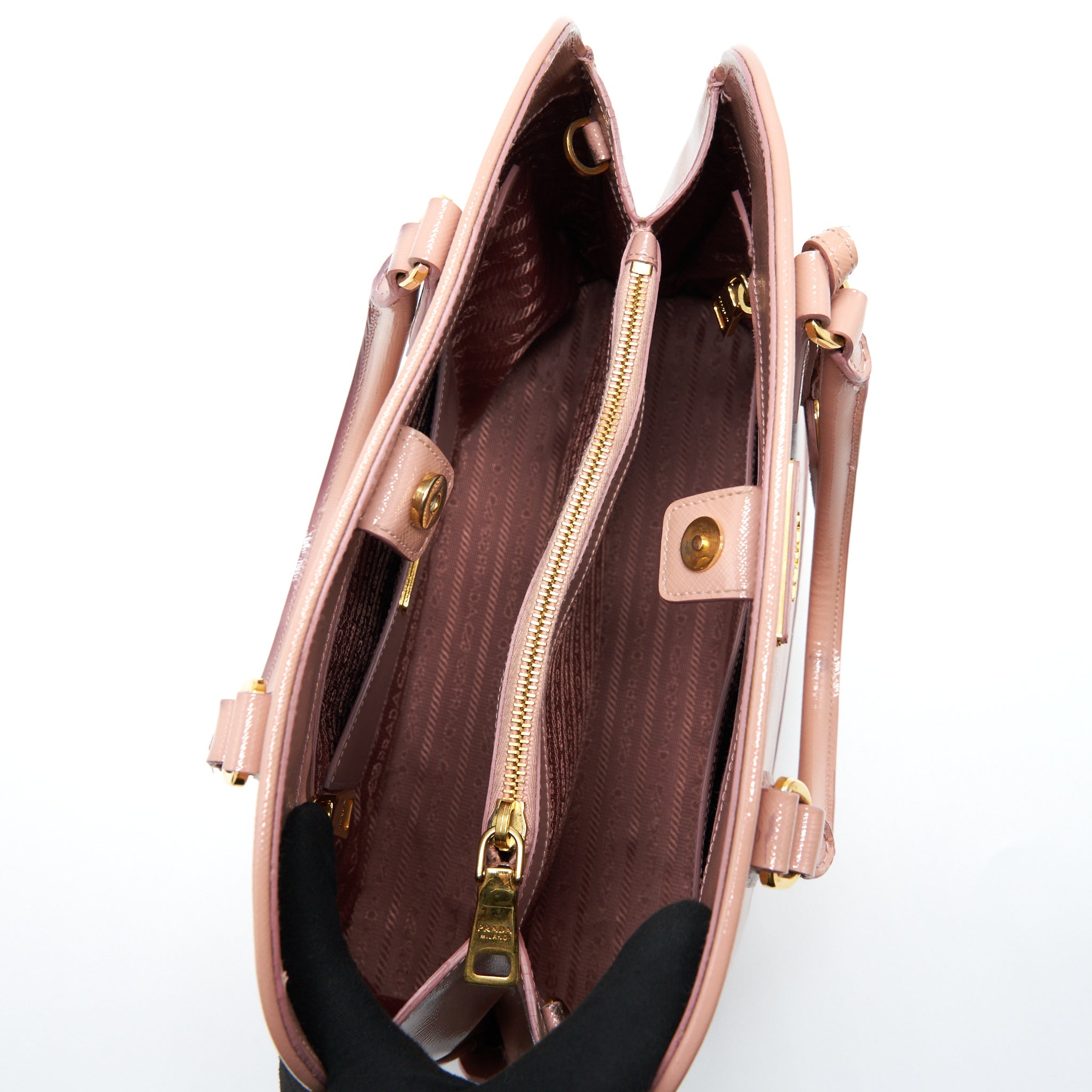 Prada Saffiano Tote Bag Nude GHW