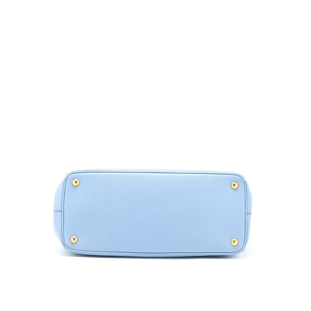Prada Saffiano Tote Bag Light Blue GHW