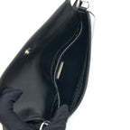 Prada Cleo Shoulder Bag Brushed Leather Black SHW