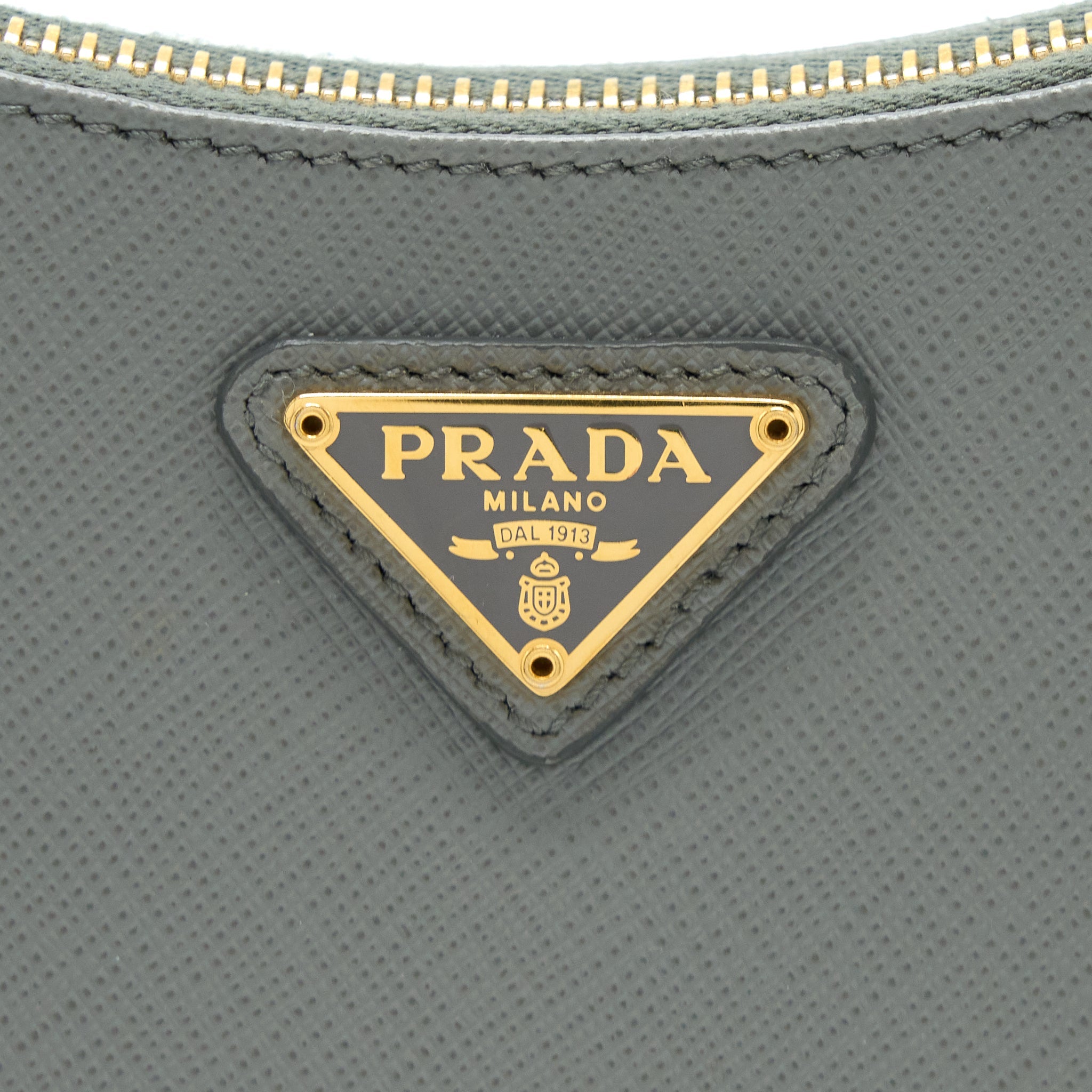 Prada Re-Edition 2005 Saffiano Grey GHW