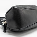 Prada top handle Dangle Bag leather black SHW